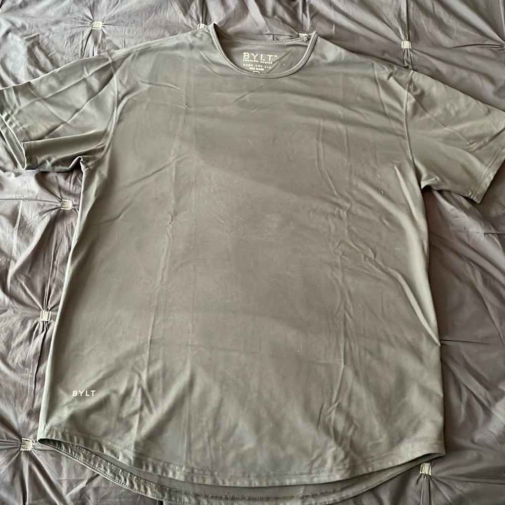 Bylt Basics drop short sleeve Bylt blend Size XL Color Gray